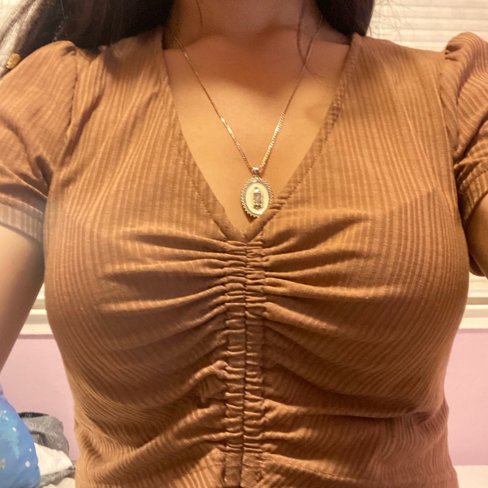 Brown crop top from lemlite size medium